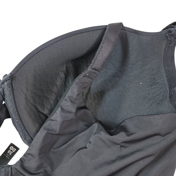 Torrid Curve T Shirt Bra Black 38DD Adj Plunge Seamless Full Coverage Underwire - Picture 5 of 8